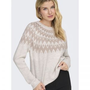 ONLFRY LS JQ GLITTER O-NECK CC 189959004 Pumic