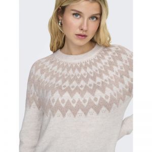 ONLFRY LS JQ GLITTER O-NECK CC 189959004 Pumic
