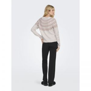 ONLFRY LS JQ GLITTER O-NECK CC 189959004 Pumic